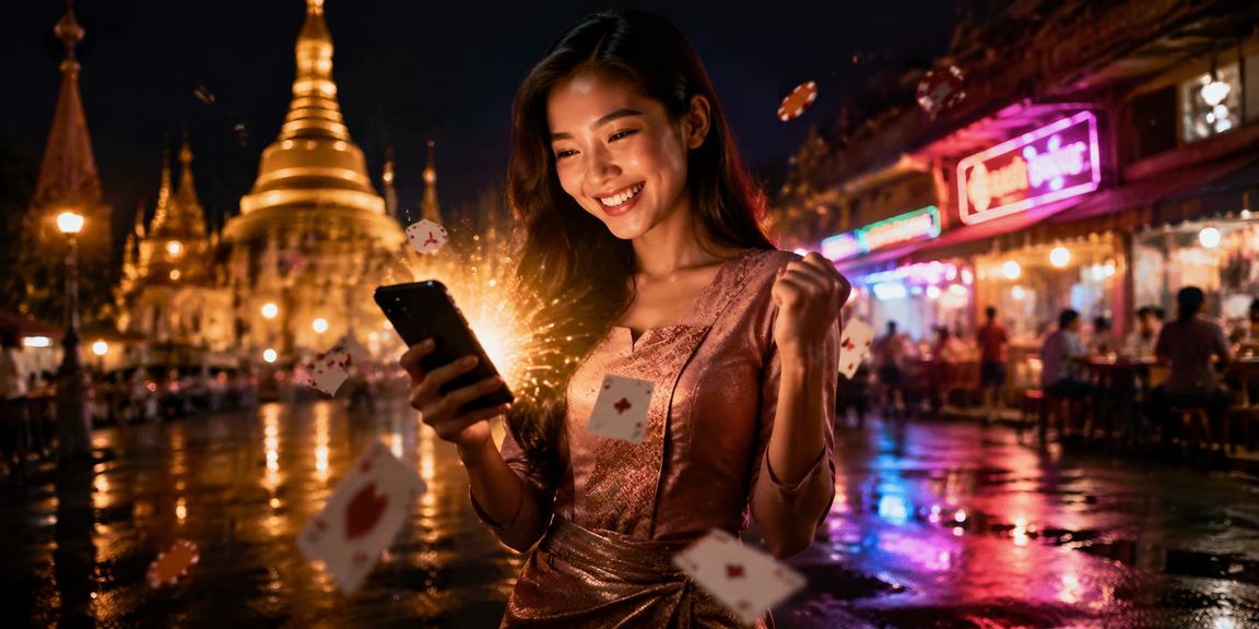 ပုဂံမြို့ရှိကာစီနိုတွင် ပိုကာကစားနေသောဓာတ်ပုံ